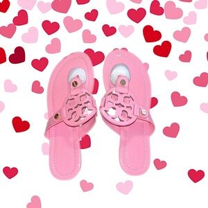 Tory Burch pink Miller sandals 🆕 Valentine’s Day Spring Easter Size 5